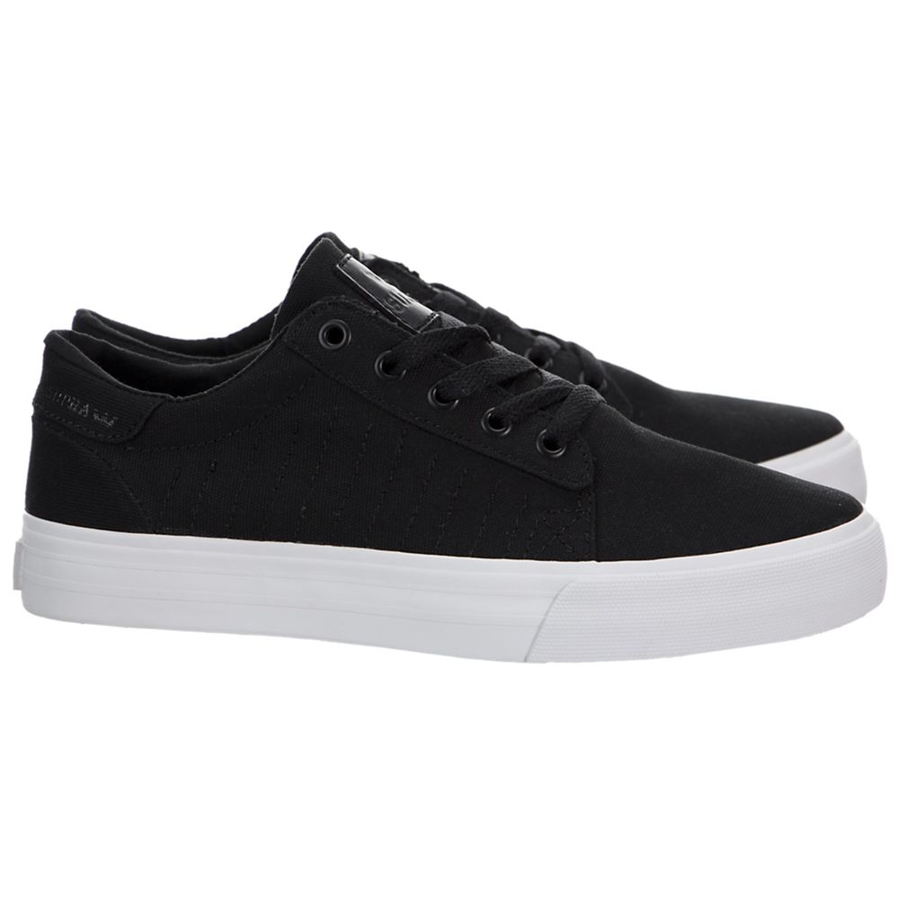 Baskets Basses Supra Belmont Noir Black/White Femme | FBE-99942649